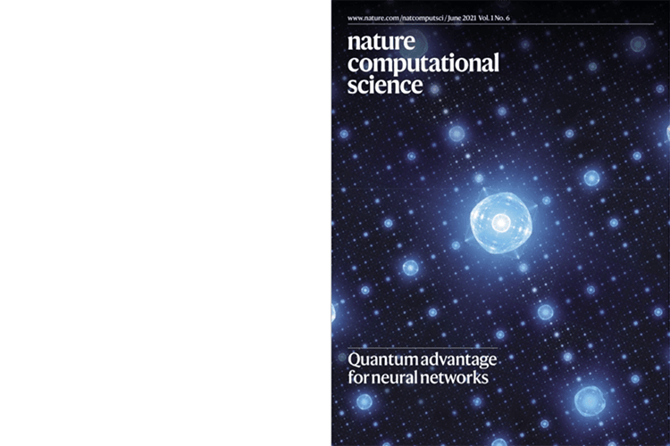 ‘The power of quantum neural networks’ cover art (Credit: Nature Computational Science)