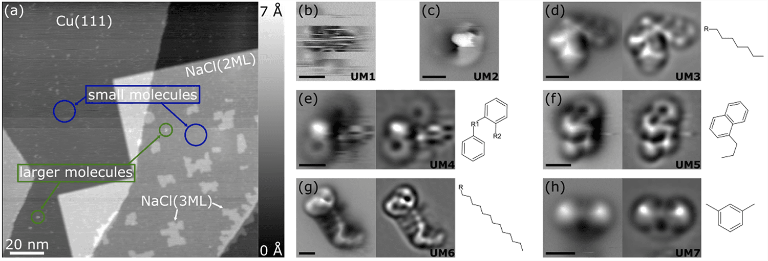 Molecules imaged from untreated Murchison sample.